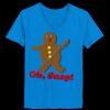 Ladies’  Junior Fine Jersey V-Neck Longer Length T-Shirt Thumbnail
