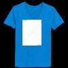 Ladies’  Junior Fine Jersey V-Neck Longer Length T-Shirt Thumbnail