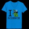 Ladies’  Junior Fine Jersey V-Neck Longer Length T-Shirt Thumbnail