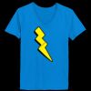 Ladies’  Junior Fine Jersey V-Neck Longer Length T-Shirt Thumbnail