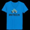 Ladies’  Junior Fine Jersey V-Neck Longer Length T-Shirt Thumbnail