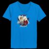 Ladies’  Junior Fine Jersey V-Neck Longer Length T-Shirt Thumbnail