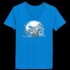 Ladies’  Junior Fine Jersey V-Neck Longer Length T-Shirt Thumbnail