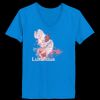 Ladies’  Junior Fine Jersey V-Neck Longer Length T-Shirt Thumbnail