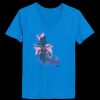 Ladies’  Junior Fine Jersey V-Neck Longer Length T-Shirt Thumbnail