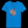 Ladies’  Junior Fine Jersey V-Neck Longer Length T-Shirt Thumbnail