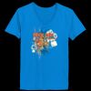 Ladies’  Junior Fine Jersey V-Neck Longer Length T-Shirt Thumbnail