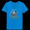 Ladies’  Junior Fine Jersey V-Neck Longer Length T-Shirt Thumbnail