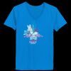 Ladies’  Junior Fine Jersey V-Neck Longer Length T-Shirt Thumbnail