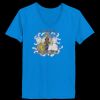 Ladies’  Junior Fine Jersey V-Neck Longer Length T-Shirt Thumbnail