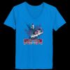 Ladies’  Junior Fine Jersey V-Neck Longer Length T-Shirt Thumbnail