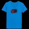 Ladies’  Junior Fine Jersey V-Neck Longer Length T-Shirt Thumbnail