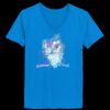 Ladies’  Junior Fine Jersey V-Neck Longer Length T-Shirt Thumbnail