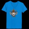Ladies’  Junior Fine Jersey V-Neck Longer Length T-Shirt Thumbnail