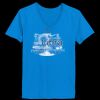 Ladies’  Junior Fine Jersey V-Neck Longer Length T-Shirt Thumbnail