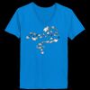 Ladies’  Junior Fine Jersey V-Neck Longer Length T-Shirt Thumbnail