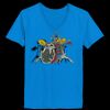 Ladies’  Junior Fine Jersey V-Neck Longer Length T-Shirt Thumbnail