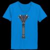 Ladies’  Junior Fine Jersey V-Neck Longer Length T-Shirt Thumbnail