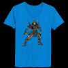 Ladies’  Junior Fine Jersey V-Neck Longer Length T-Shirt Thumbnail