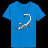 Ladies’  Junior Fine Jersey V-Neck Longer Length T-Shirt Thumbnail