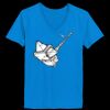 Ladies’  Junior Fine Jersey V-Neck Longer Length T-Shirt Thumbnail