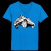 Ladies’  Junior Fine Jersey V-Neck Longer Length T-Shirt Thumbnail
