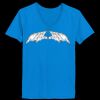 Ladies’  Junior Fine Jersey V-Neck Longer Length T-Shirt Thumbnail