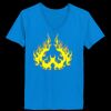 Ladies’  Junior Fine Jersey V-Neck Longer Length T-Shirt Thumbnail