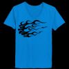 Ladies’  Junior Fine Jersey V-Neck Longer Length T-Shirt Thumbnail