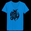 Ladies’  Junior Fine Jersey V-Neck Longer Length T-Shirt Thumbnail