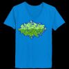 Ladies’  Junior Fine Jersey V-Neck Longer Length T-Shirt Thumbnail