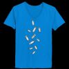 Ladies’  Junior Fine Jersey V-Neck Longer Length T-Shirt Thumbnail