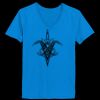 Ladies’  Junior Fine Jersey V-Neck Longer Length T-Shirt Thumbnail