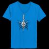 Ladies’  Junior Fine Jersey V-Neck Longer Length T-Shirt Thumbnail