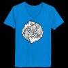 Ladies’  Junior Fine Jersey V-Neck Longer Length T-Shirt Thumbnail