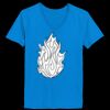 Ladies’  Junior Fine Jersey V-Neck Longer Length T-Shirt Thumbnail