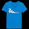 Ladies’  Junior Fine Jersey V-Neck Longer Length T-Shirt Thumbnail