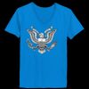 Ladies’  Junior Fine Jersey V-Neck Longer Length T-Shirt Thumbnail