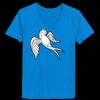 Ladies’  Junior Fine Jersey V-Neck Longer Length T-Shirt Thumbnail