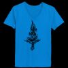 Ladies’  Junior Fine Jersey V-Neck Longer Length T-Shirt Thumbnail