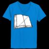 Ladies’  Junior Fine Jersey V-Neck Longer Length T-Shirt Thumbnail