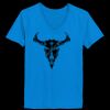 Ladies’  Junior Fine Jersey V-Neck Longer Length T-Shirt Thumbnail
