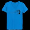 Ladies’  Junior Fine Jersey V-Neck Longer Length T-Shirt Thumbnail