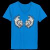 Ladies’  Junior Fine Jersey V-Neck Longer Length T-Shirt Thumbnail