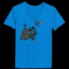 Ladies’  Junior Fine Jersey V-Neck Longer Length T-Shirt Thumbnail