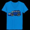 Ladies’  Junior Fine Jersey V-Neck Longer Length T-Shirt Thumbnail