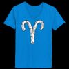 Ladies’  Junior Fine Jersey V-Neck Longer Length T-Shirt Thumbnail