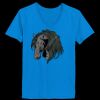 Ladies’  Junior Fine Jersey V-Neck Longer Length T-Shirt Thumbnail