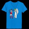 Ladies’  Junior Fine Jersey V-Neck Longer Length T-Shirt Thumbnail