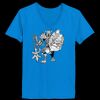 Ladies’  Junior Fine Jersey V-Neck Longer Length T-Shirt Thumbnail